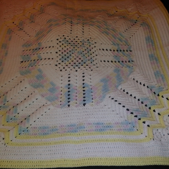 Crochet Baby Blanket 42"x 42" - Picture 4 of 4